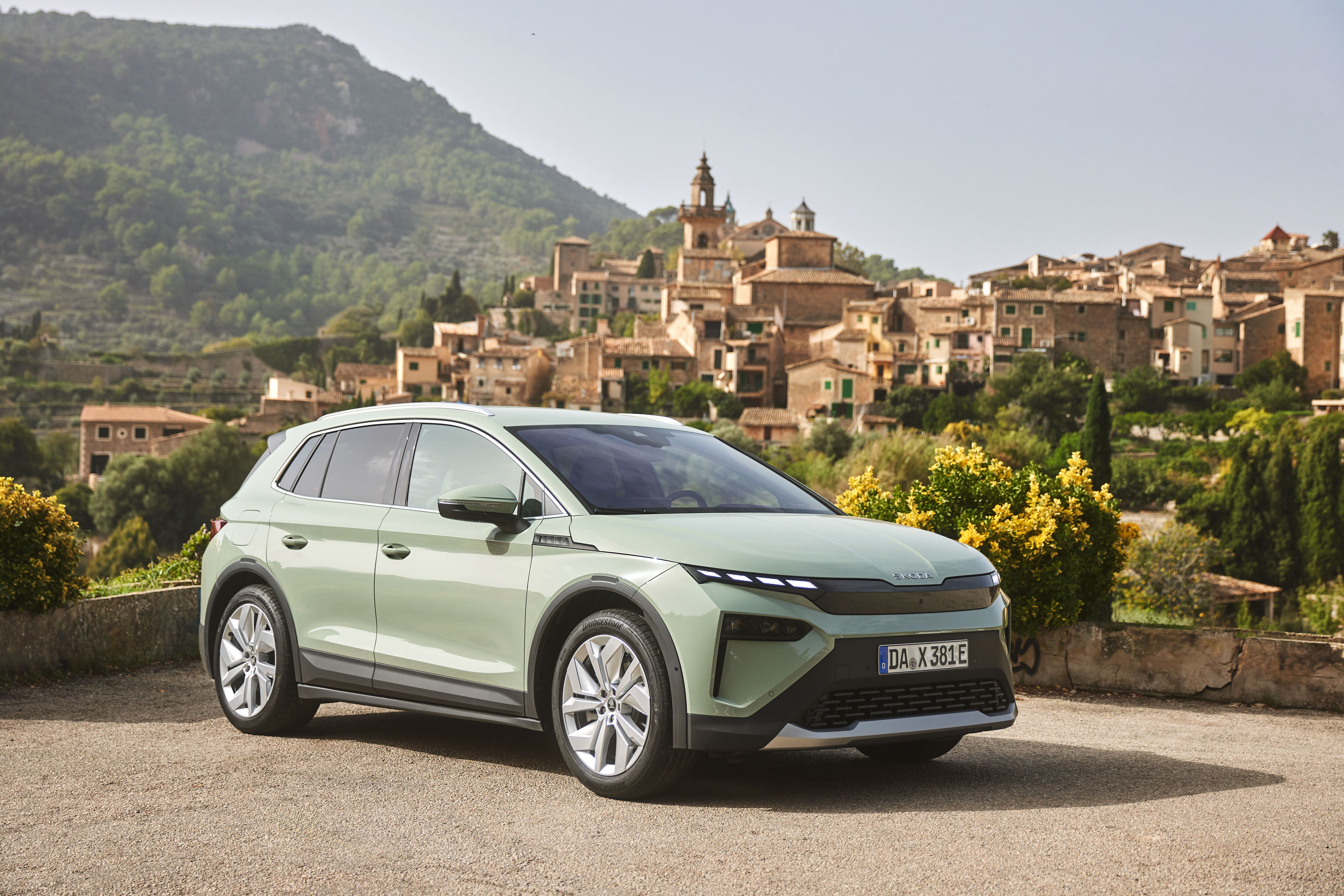 Groene Škoda Elroq
