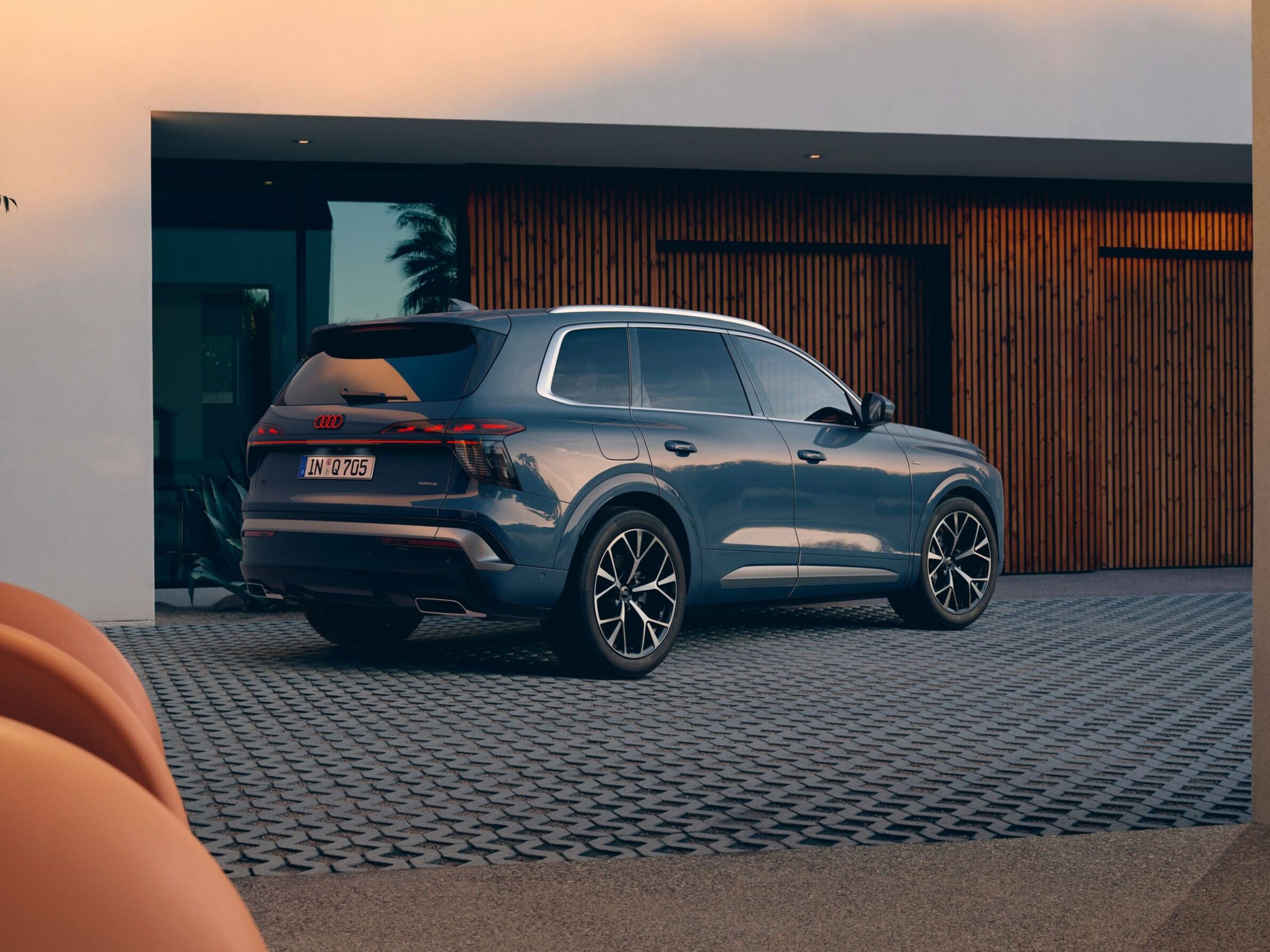 Audi Q7 driekwart achterkant