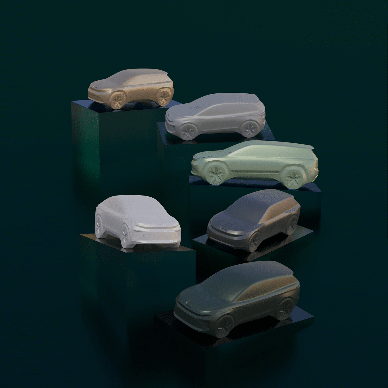 Modeloverzicht sculpturen skoda