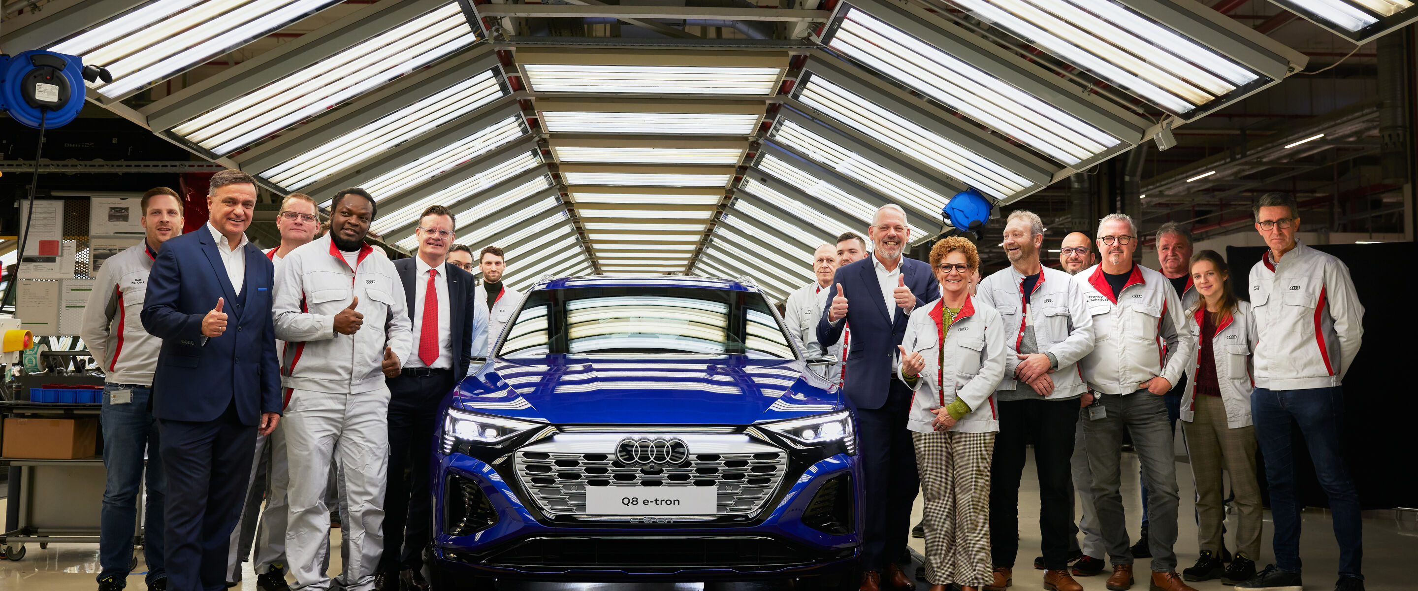 Productie Audi Q8 e-tron is gestart in Brussel