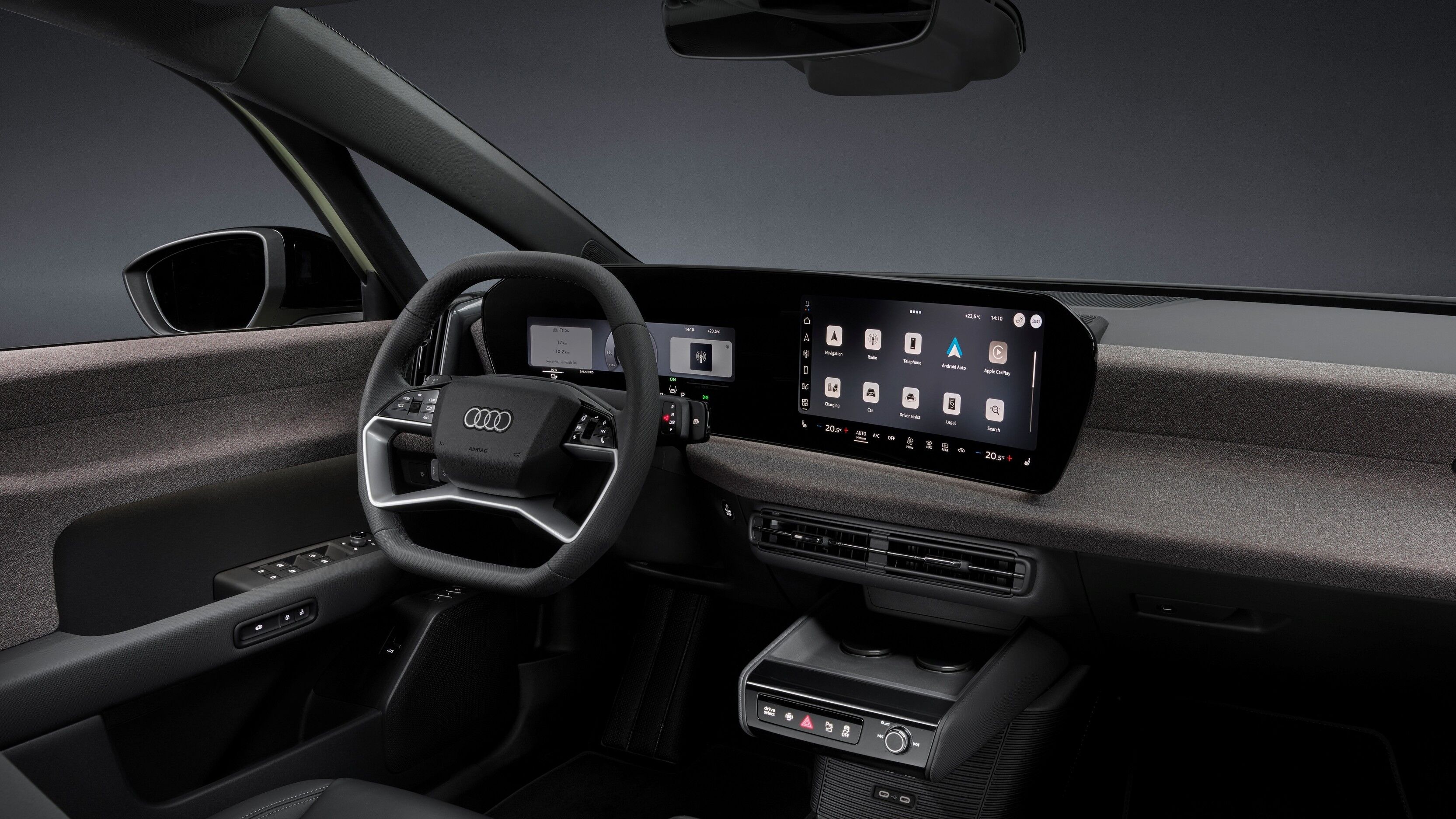 A2 e-tron infotainmentscherm