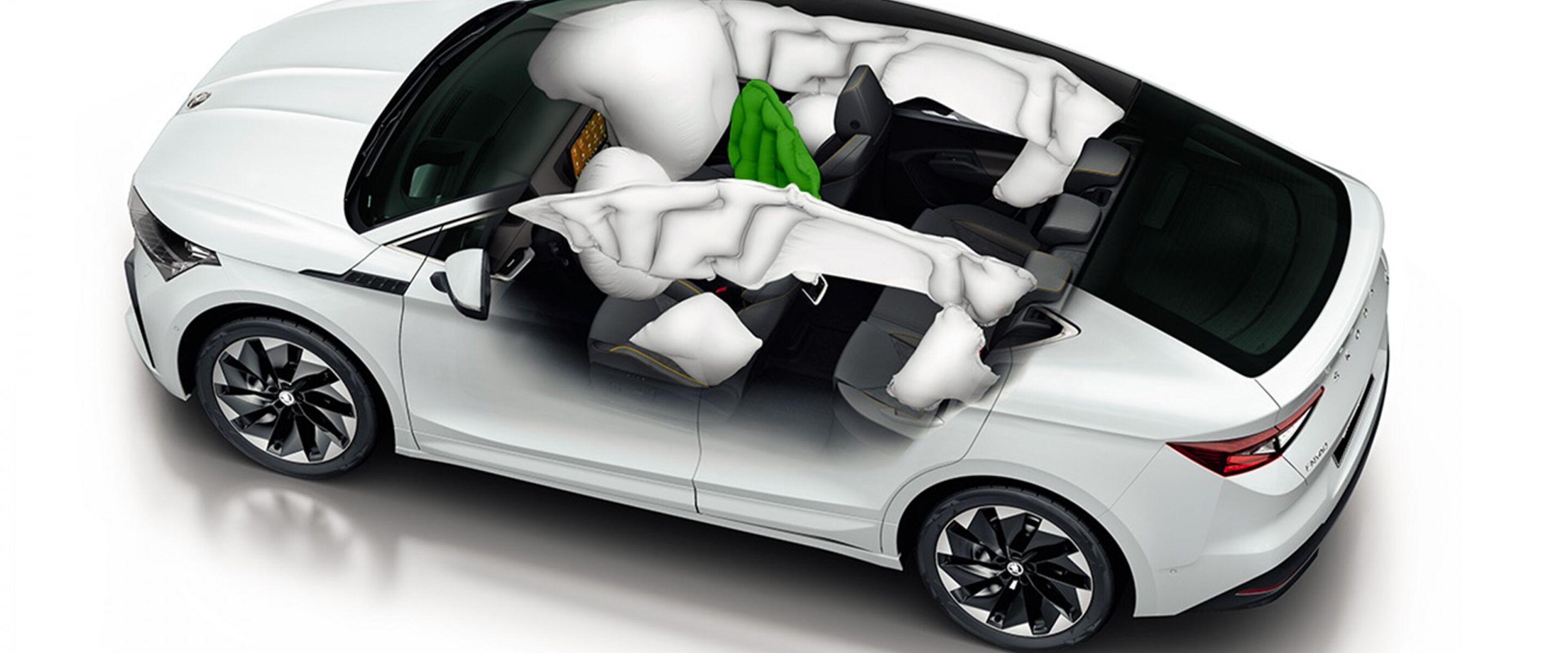 Dit is hoe de centrale airbag van Škoda u en uw passagier beschermt