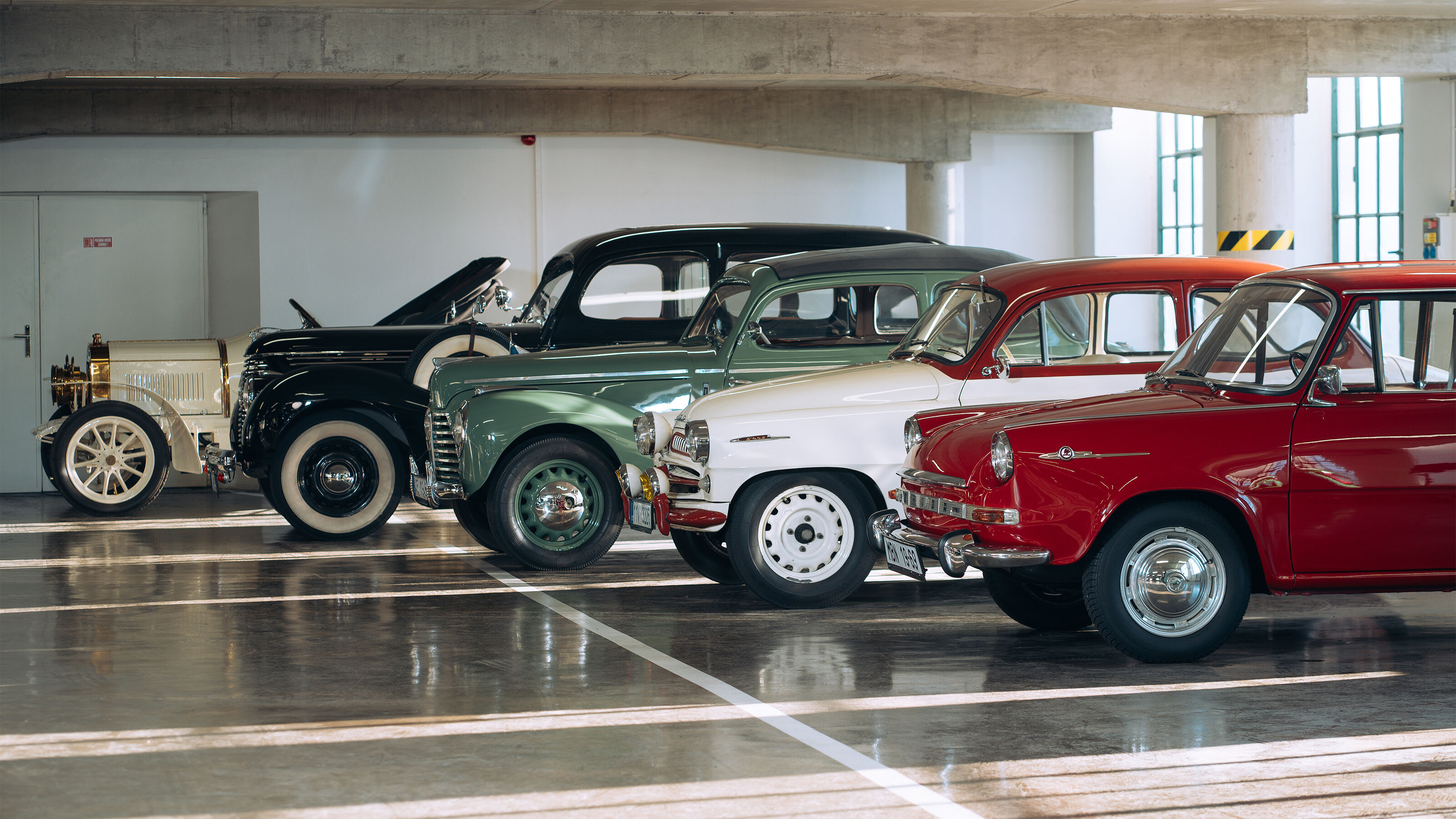 Het starten van Škoda's door de jaren heen