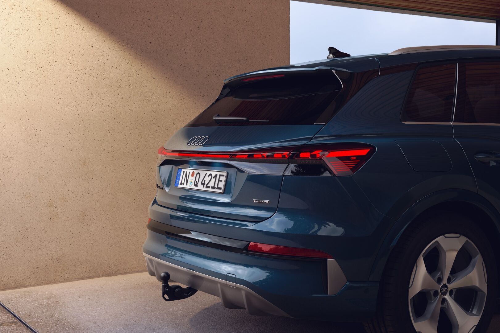 Q4 e-tron achterkant verlichting