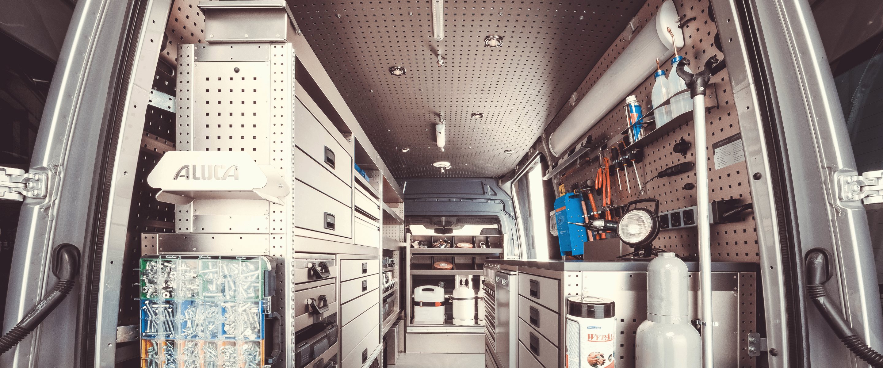 Bedrijfswagen inrichting acties