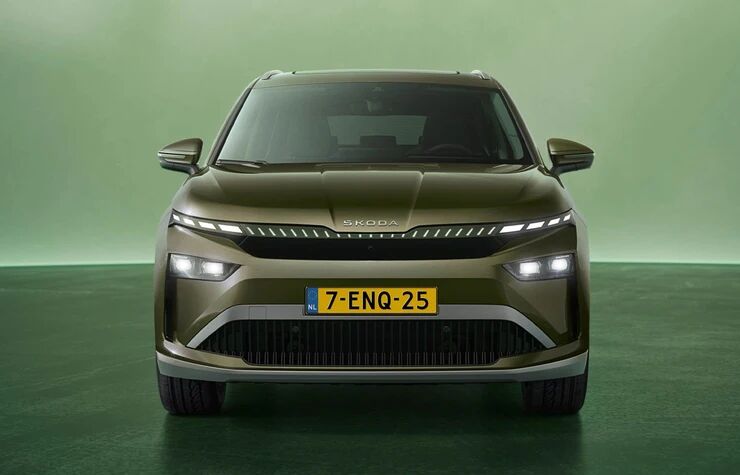Skoda Enyaq voorzijde Tech-Deck face