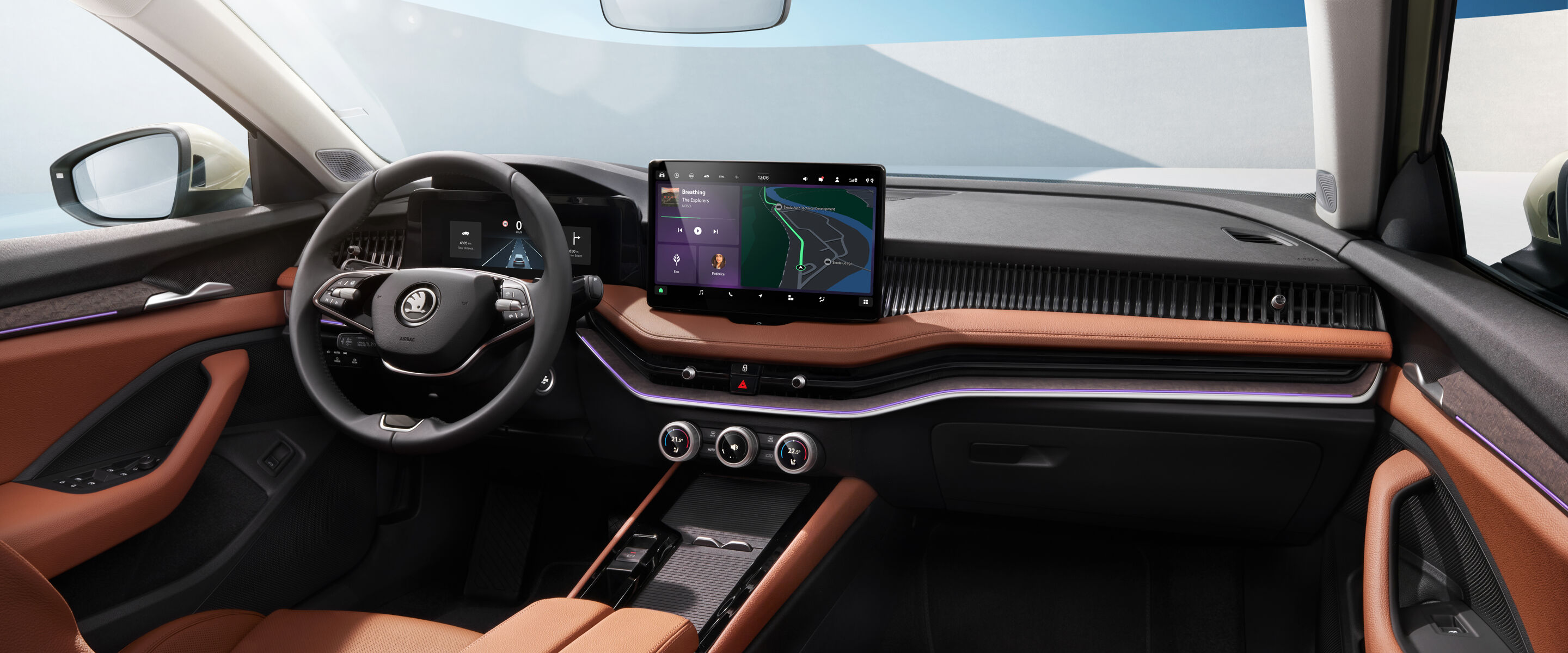 Het innovatieve interieur van de nieuwe Škoda Kodiaq en Superb: fysiek én digitaal